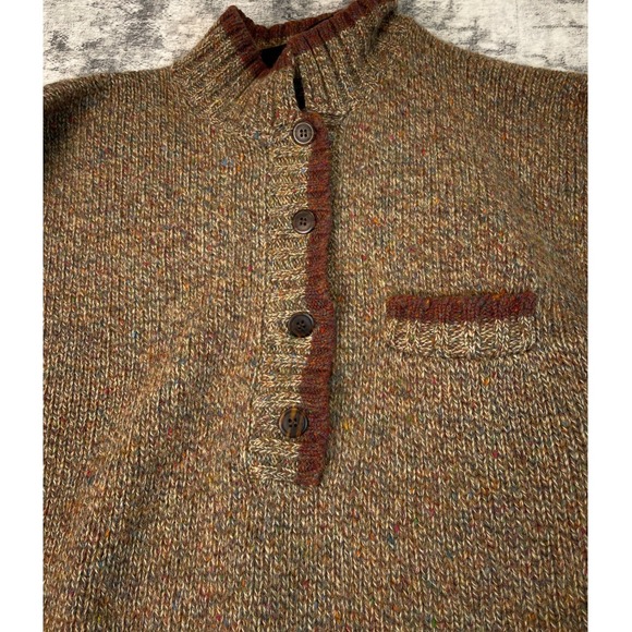 Eddie Bauer Men's Crewneck Sweater - Brown and Red - Picture 3 of 8